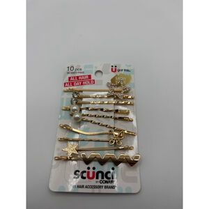 Scunci Hair Accessories Gold Bobby Pins